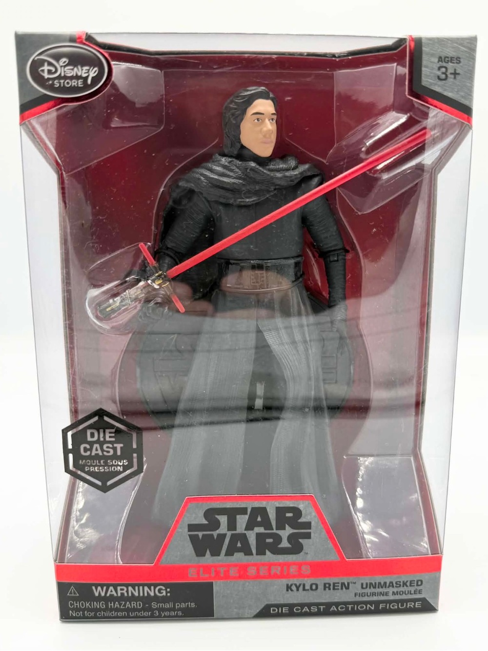 Disney Star Wars Force Awakens Kylo Ren Unmasked Elite Series Die Cast Figure